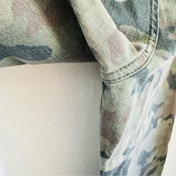 HUDSON Tan Olive Camo Print Barbara High Rise Super Skinny Leg Denim Jeans 29 - Picture 8 of 15